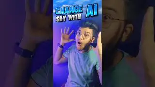 How To Change Sky In Photo? #photoediting #shorts