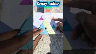 Pyramid Cube Solve In Magic tricks 🤯⚡#rubikscube #how #ytshorts #puzzlecube #rcb #toys