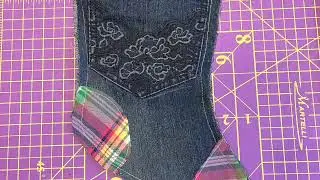 Denim Christmas Stocking