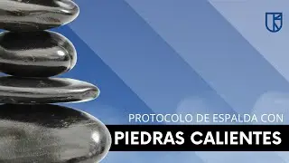Masaje de espalda con piedras calientes