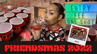 FRIENDSMAS 2022 | GIRL'S NIGHT IN| TIKTOK GAMES| CHRISTMAS DRINKS| THROWBACK MUSIC| VLOGMAS 2022