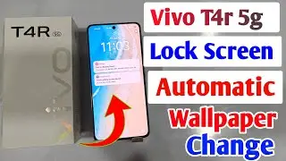 Vivo T4r automatic change wallpaper setting , how to turn on/off lock screen wallpaper Vivo T4r