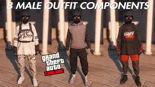 GTA V ONLINE 8 MALE OUTFIT COMPONENTS