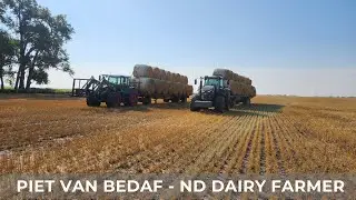 Stacking and Hauling Straw Bales (104)