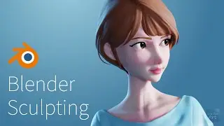 Blender 3D Sculpting anime Style figure