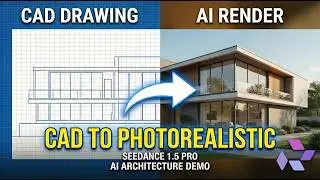 CAD to Photorealistic Render | Seedance 1.5 Pro AI Architecture Demo