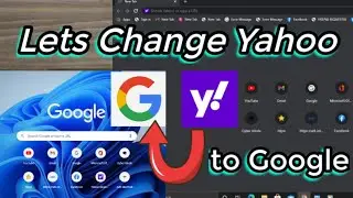 Lets change Yahoo to Google search engine.