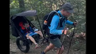 Backpacking Appalachian Trail Washington Monument to Dahlgren with Huckleberry Cascade hiking cart