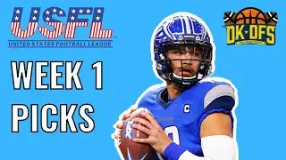 DRAFTKINGS USFL ANALYSIS (WEEK 1) | DFS PICKS