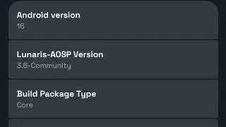 Review Lunaris-AOSP 3.6 UNOFFICIAL | Android 16 | POCO X3 NFC