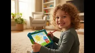 kid having fun with technology