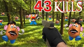 Killing an army of Airsoft potato heads ​⁠( Splatoon Airsoft / WOLVERINE MTW )