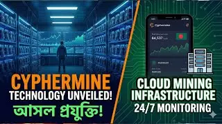 Cyphermine Cloud Mining Technology Explained 🚀 | বাস্তব ডাটা সেন্টার ও ASIC Rig Infrastructure