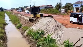 A New Start On An Old Road! The Road Ditch Was Delete And The Road Widened.