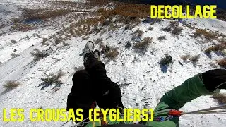 D&eacute;collage des Crousas (Eygliers) / Parapente / Paralpinisme / Hautes Alpes