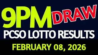 Lotto Result Today 9pm draw February 08, 2026 Sunday PCSO