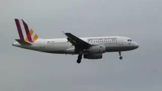 Germanwings Airbus 319 D-AGWC Landing London Heathrow 27R