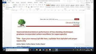 ScienceIn Journal template concwersion guidelines