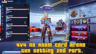 How to make 4v4 no room card gun setting in Vitual program PUBG wow map