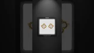 ✨ NUUR Clover Earrings Reveal | Elegant Gold & White Lucky Jewelry 🌸