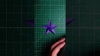 5-конечная звезда ниндзя за 2 шага &mdash; Как сделать оригами, урок