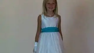 Flower Girl Dress Style 2919- White Organza Dress with Choice of 71 Sash Options!