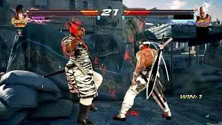 Using power crush to crush Heihachi's insane wall pressure xD
