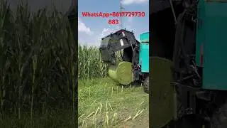 Demonstration of the use of forage harvester packaging machin #forageharvester #foragebaler #forage