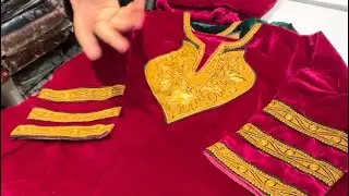 Pure Viscose velvet Tilla Pheran set || Two piece Pheran set On sale price ||Dm7006042315