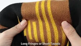 Personalized Double Sided Logo Knitted Winter Scarves,Thick Warm Mens Scarf without Tassels
