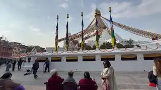 Walking around Boudhha बौद्ध in Kathmandu Nepal | December 