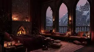 Inside the Firelight • Snowfall, Distant Thunder & Gentle Rain
