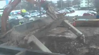 Demolition at Hull Royal Infirmary