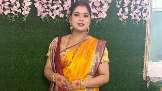 Beautiful eye makeup step by step for beginners //durga pooja maekup ☺️￼