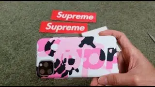 ASMR Unboxing Supreme Pink Camo Apple iPhone 11 Pro Max Case!