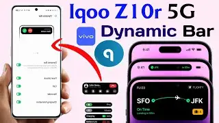 iqoo z10r turn on dynamic bar setting | iqoo z10r enable mini capsule setting | iqoo