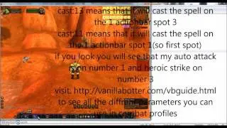 Vanilla botter - Creating a farming profile and run it