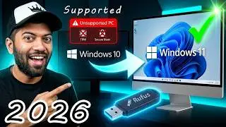 Windows 10 to Windows 11 Upgrade (2025) | Rufus से Unsupported PC में Install