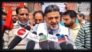 J&K Road Transport Workers Union stage protest at Press Enclave Srinagr, Highlight demands