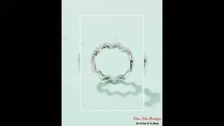 Moissanite Wavy Band Ring