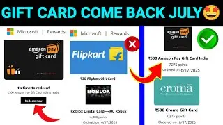 Microsoft Rewards Amazon Gift Card Come Back | Flipkart Voucher Remove | Redeem Problem Solve 🤩 देखो