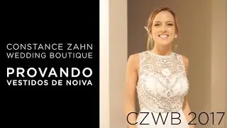 Provando vestidos de noiva no CZ Wedding Boutique