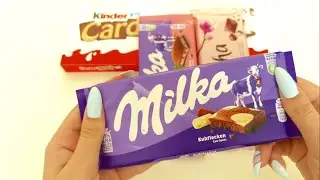 Spotted Chocolate Candy Opening | Milka Kuhflechen Cow Spots | Chocolate Candy ASMR