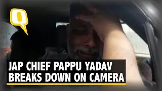 JAP Chief Pappu Yadav Breaks down on Camera After Being Attacked in Muzaffarpur