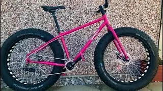 The Surly Pugsley Pink War Rig  - Ultimate Bug-Out Bikepacking Fatbike.