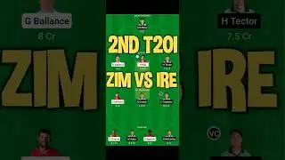 zim vs ire dream11 prediction,zim vs ire dream11 team ,zim vs ire dream11 team prediction #zimvsire