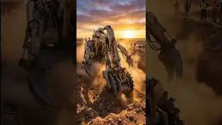 Extreme Heavy Machinery in Action | Desert Construction Project