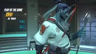 Hanzo Aim Practice - AI POTG | Overwatch
