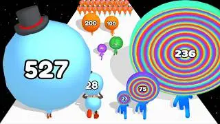 BIG HEAD MAN RUN vs Layer Man Run - Level Up Satisfying ASMR Gameplay (Big Brain Run) Max Level