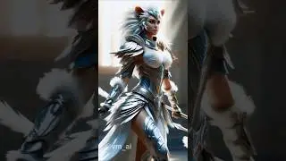 A woman performs a fusion with the white lion on AGT #shorts  #magic